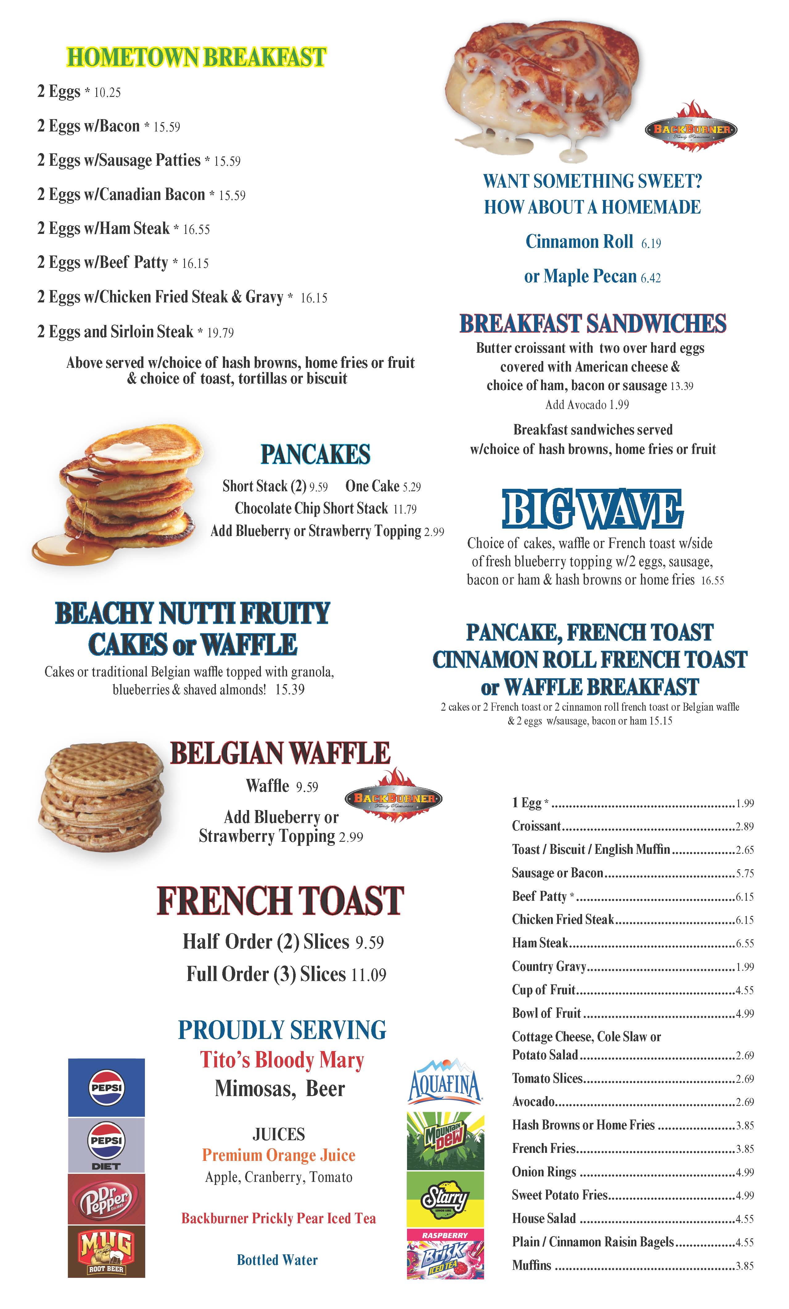 Breakfast Menu